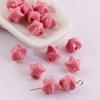 Color caramelo mini lindo gordito estrellas crema acrílico diy hecho a mano casero accesorios cadena para teléfono móvil