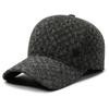 Gorro de Invierno para Hombre, de Mediana Edad y Ancianos, Engrosado con Algodón, Gorra de Béisbol con Visera, Viajes al Aire Libre, Cortavientos, Protección para los Oídos, Gorro Cálido