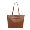 Bolsa Tote de Moda Estilo Coreano Atacado Bolsa Feminina 2026 Verão Nova Cor Pura Simples Bolsa de Ombro Bolsa de Ombro para o Trabalho