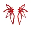 Pendientes Grandes de Mariposa Incrustados de Diamantes Estilo Europeo y Americano Moda Exagerados de Gama Alta Pendientes Grandes Joyería Transfronteriza