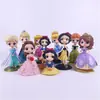Decoração de Bolo de Aniversário Branca de Neve Ornaments Belle Frozen Elsa Sereia Fantasia Toppers