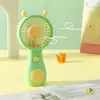Nuevo Modelo Forma de Caracol Ventilador de Mano Mini Recargable por USB Mini Ventilador para Estudiantes y Niños Regalo Promocional Al por Mayor