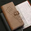 Libro de Almacenamiento de Certificados de Depósito Regulares, Portadepósitos Bancarios de Cuero, Organizador Multifuncional de Libretas y Tarjetas
