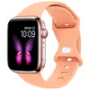 Adecuado para correa de silicona para Apple Watch, hebilla de mariposa, correa deportiva para Apple Watch de 1ª a 9ª generación, correa de muñeca para iWatch