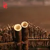 Adornos para Ceremonia del Té Valla de Bambú Zizhu Pantalla de Bambú Joyería Cuentas de Rosario Accesorios de Exhibición Accesorios para el Camino del Incienso Decoración