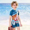 Liquidação Traje de Banho Clássico Ultraman Infantil para Meninos, Novo Estilo para Crianças Maiores, Maiô Boxer Peça Única para Férias na Praia Atacado