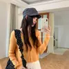 Gorra de Béisbol Plana de Lunares Retro para Mujer Primavera Verano Estilo Coreano Versátil que Adelgaza la Cara Sombrero para el Sol Diseño de Moda