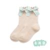Calcetines de Verano para Niñas, Calcetines de Malla Transpirables de Media Caña para Bebés Niñas, Calcetines de Niños con Borde Fruncido y Lazo de Princesa, Calcetines Finos para Bebés
