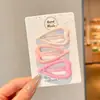 Presilhas de cabelo estilo ins coreano, presilhas bico de pato elegantes e requintadas para meninas, presilhas para franja de crianças, presilhas laterais doces