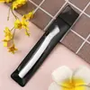 Nuevo Cuchillo para Cejas con Malla Portátil Hoja de Acero Inoxidable Raspador de Cejas de Paja Herramienta de Belleza para Maquillaje Mango Corto Cuchillo para Cejas