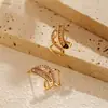 Pendientes de Diamante Asimétricos Estilo Europeo y Americano Luochen, Modernos, Ligeros, Lujosos, de Gama Alta, Elegantes y Exquisitos Pendientes para Mujer