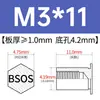 Tornillo remachable de acero inoxidable BSOS-M3/3.5M3/M3.5/M4/M5/M6-4 ~ 32 en stock venta directa