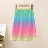 Faldas para Niñas, Nuevos Estilos de Verano, Faldas Sencillas y Versátiles, Faldas de Corte A Pequeñas y Medianas para Niños, Camisones para Casa, Faldas Plisadas para Niños