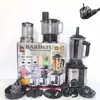 Licuadora 4 en 1 de gran capacidad de 4 L para uso comercial de acero inoxidable, máquina trituradora de pared de metal, picadora de carne, trituradora de hielo, exprimidor
