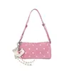 Bolso Baguette de Lunares Estilo Coreano para Mujer, Nuevo Bolso de Bowling de Gama Alta 2026, Bolso de Hombro para Viajar