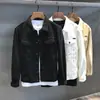 Jaqueta Jeans Branca Nova de Primavera e Outono Roupas Masculinas Moda Coreana Casual Roupa de Trabalho Jaqueta Jeans Masculina