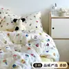 [Productos Premium de Xiangling] Funda de Almohada de Gasa de Doble Capa Algodón Puro Gasa Floral Dibujos Animados Sábana Individual Funda de Almohada para Niños