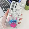 Funda Linda de Stitch para Teléfono Samsung A16 Dibujos Animados A25 Adecuada para A36 Apple 17 Cobertura Completa de Lente 54 Pareja A56