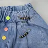 Etiqueta de pin calabaza tienda de ropa etiqueta pin de hebilla broche pin fijo ropa grande clip de papel de seguridad para niños