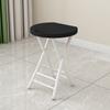 Banco Plegable de Plástico Portátil para el Hogar Mesa de Comedor Banco Alto Redondo para Adultos Banco Simple Moderno Creativo de Moda Silla Plegable