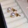 Pendientes de Abeja con Diamante y Perla Plateados Delanteros y Traseros Pendientes de Diseño Personalidad Europea y Americana Pendientes Elegantes de Nicho para Mujer