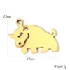 Gato, Cachorro, Elefante Animal DIY Acessórios para Joias Aço Inoxidável Polido Brincos Colar Pulseira Pingente Modernos