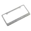 Marco de placa de licencia estilo americano de Amazon marco de placa de licencia incrustado con diamantes con soporte para placa de licencia con diamantes Marco de placa de licencia para coche estilo americano Accesorios Suministros