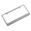 Marco de matrícula regulado por Amazon US-marco de matrícula incrustado de diamantes con taladro soporte de matrícula marco de matrícula de coche americano Accesorios Suministros