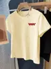 Camiseta de Manga Corta con Hombro Derecho Estilo Sencillo Verano 2026 para Mujer Estilo Coreano Holgada Casual Adelgazante Chic Algodón Puro Versátil