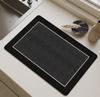 Alfombrilla de drenaje de cuero tecnológico para mesa de cocina, alfombrilla absorbente de cuero, a prueba de aceite, impermeable, resistente a las manchas, para grifo, lavabo, mesa de comedor, gratis