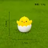 Nuevo Dibujo Animado Lindo Cáscara de Huevo Pollito Micro Paisajismo Adornos de Jardinería Mini Pollo Amarillo Manualidades de Resina DIY