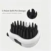 Cepillo de Baño para Perros y Gatos Suave Cómodo Forma de Panda Cepillo Masajeador de Baño para Mascotas