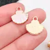 Mistura 20 pingentes de concha pérola gota de óleo multicoloridos DIY pulseira de contas feita à mão chaveiro acessórios de joia atacado