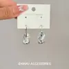 Elegantes y Sofisticados Pendientes de Tachuela Redondos de Azúcar de Diamante Brillante para Mujer, Pendientes Versátiles Sencillos y Elegantes de Moda para Viajeros
