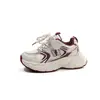 Tênis Dad Shoes Feminino Verão Respirável 2025 Novo Versátil Casual Sola Grossa Aumentador de Altura Tênis Branco Calçados Esportivos
