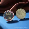 Venta al por mayor de fábrica Monedas Conmemorativas de Celebración Periféricas Culturales y Creativas en Stock Trofeo de Metal Proceso de Pintura en Relieve de Dos Colores a Doble Cara