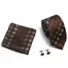 AliExpress EBAY 7.5cm corbata de negocios set de corbata para hombre boda corbata de poliéster caja de regalo fabricantes
