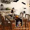 Camino de mesa nuevo de Halloween transfronterizo con un toque de alta gama, decoración de mesa de comedor para sala de estar, decoración navideña, personalización de mantel para fiestas y restaurantes