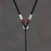 Colgante de Ágata Jade Natural Cordón para Hombres Jade Pei Piedra de Jade Hebilla Ping An Colgante para Mujeres Cuerda de Collar Negra