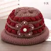 Gorro de punto de invierno para señoras mayores para mujeres de mediana edad y mayores, Gorro turbante de algodón cálido a prueba de frío para damas, Gorro turbante grueso con forro polar para abuelas