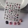 O novo adesivo de nail art 5D patch DIY alívio simulação de flor unha cheia de pasta mulheres grávidas pode ser impermeável rasgo durável