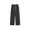 ABOUTSEA Calça de Moletom Feminina Estilo Vintage de Outono com Processo de Lavagem em Nível de Tecido, Cintura Elástica, Calça Larga de Moletom