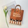 2024 Nuevo Bolso para Teléfono Móvil de Punto de Dibujos Animados Dopamina para Mujer Estilo Coreano Combinable Bolso de Hombro Bolso Cruzado Bolso de Mano de Punto