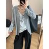 Modal Cardigan Jaqueta Feminina Verão Fina Solta Emagrecimento V-Neck Manga Longa Proteção Solar Top Casual