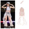 Ropa de Actuación de Jazz para Niños Chaleco de Lentejuelas Hip-Hop para Niñas Pantalones de Cuero Falda Ropa de Jazz para Niñas