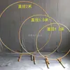 Novos Adereços de Casamento Anel de Ferro Forjado Fundo de Casamento Arco Redondo Decoração de Festa Estrutura Redonda de Ferro Haste Única para Balão Novo Produto