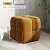 Taburete pequeño de madera para uso doméstico, taburete bajo creativo y elegante, taburete para cambiarse los zapatos, reposapiés para sofá de sala de estar