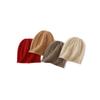 Cachemira 2026 Otoño e Invierno Nuevo para Mujer de Gama Alta Color Sólido Tejido de Punto Trenzado Engrosado Protector de Orejas Cálido de Punto con Borde Enrollado