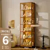 Vitrina Iluminada Hecha a Mano, Soporte de Exhibición de Acrílico, Vitrina Transparente a Prueba de Polvo para Modelos de Juguete, Adornos de Bloques de Construcción, Caja de Exhibición para Cajas Sorpresa