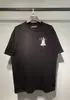 Camiseta unissex de alta qualidade, tendência americana, nicho, estampa digital AM, solta, casual, gola redonda, manga curta, estilo vintage, para casal